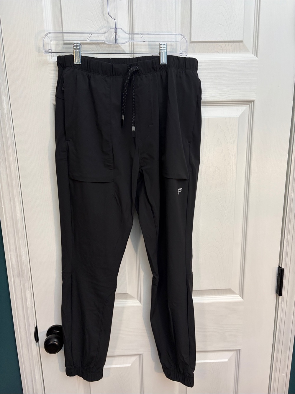 Fabletics Men's Black Jogger Sweatpants with Drawstring